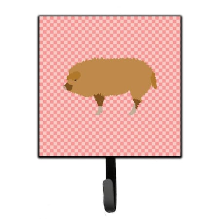 Carolines Treasures Hungarian Mangalica Pig Pink Check Leash or Key Holder BB7934SH4